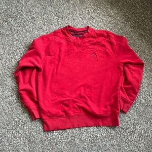 Red Tommy Hilfiger sweatshirt pullover